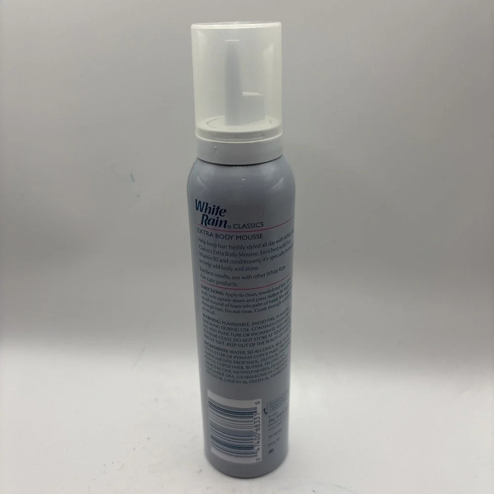 Vintage 2001 White Rain Classic Mousse Flat Fine Thin Hair‎ 5 Oz Discontinued